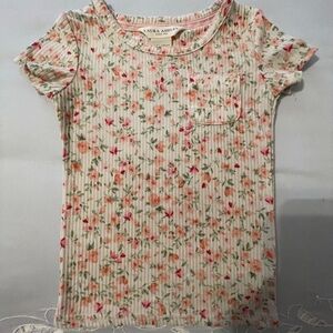 Laura Ashley Kids Floral Tee - Pink and Green